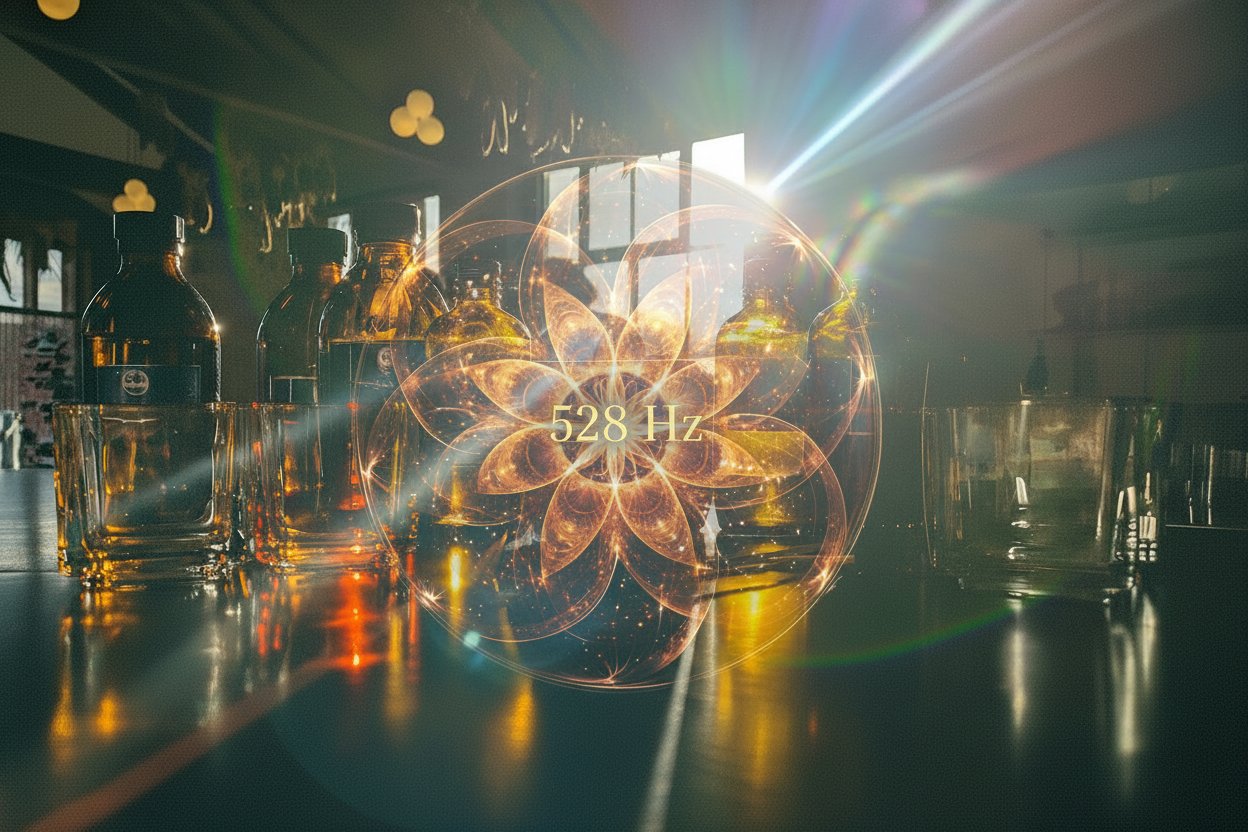 528Hz Overlay - Amber Gold